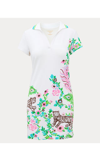 UPF 50+ Luxletic Cayo Costa Dress - Resort White Royal Zoo Engineered