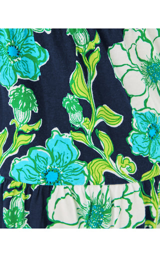 Girls Mini Jilly Sleeved Midi Dress - Low Tide Navy Go Big