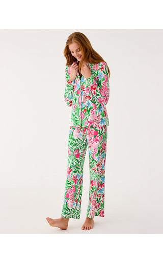Pajama Knit Pant - Multi Glowing Gardens