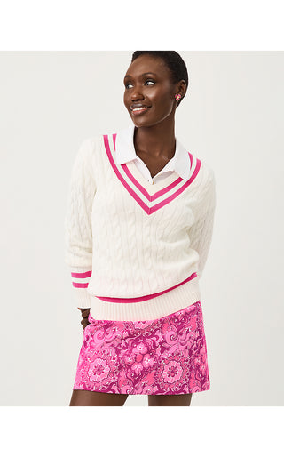 Brockton Sweater - Coconut X Pink Aster Tipping