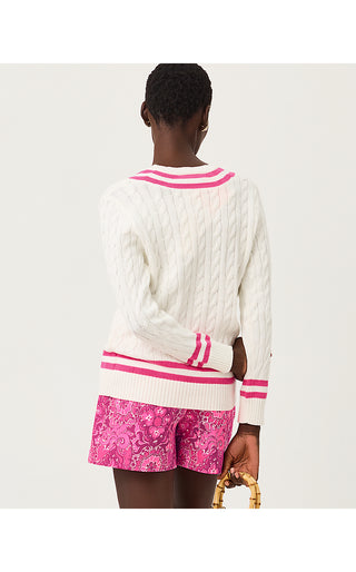Brockton Sweater - Coconut X Pink Aster Tipping