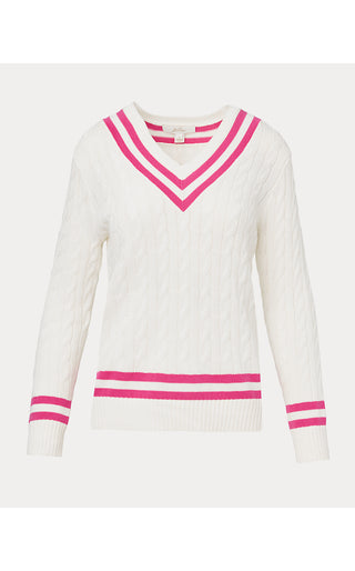 Brockton Sweater - Coconut X Pink Aster Tipping