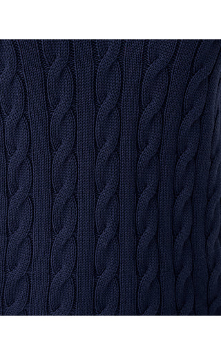 Brockton Sweater - Low Tide Navy X Jolie Green Tipping