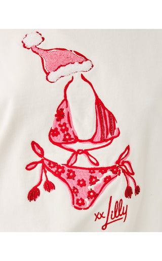 Ballad Long Sleeve Sweatshirt - Coconut Festive Frocks Embellishment