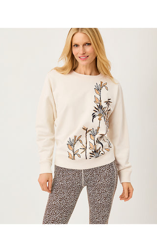 Ballad Long Sleeve Sweatshirt - Multi Bamboo Bliss Embellishment