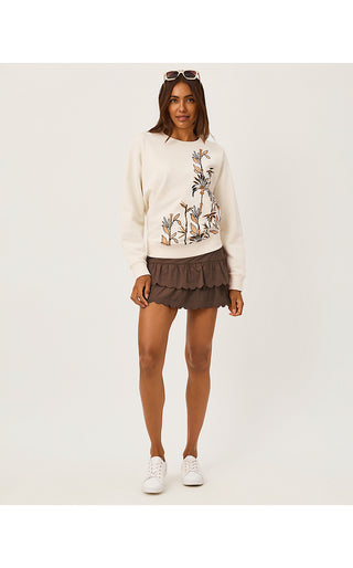 Ballad Long Sleeve Sweatshirt - Multi Bamboo Bliss Embellishment