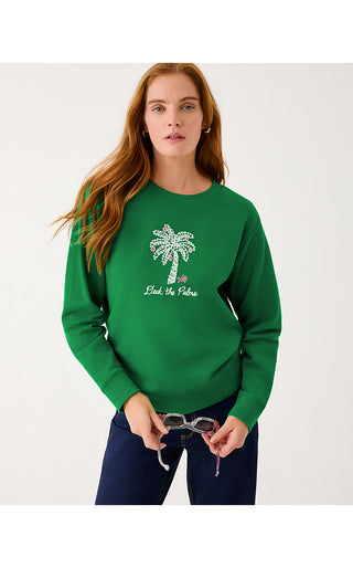 Ballad Long Sleeve Sweatshirt - Multi Deck The Palms Embroidery