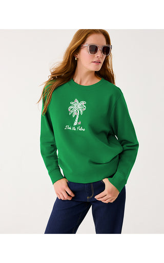 Ballad Long Sleeve Sweatshirt - Multi Deck The Palms Embroidery