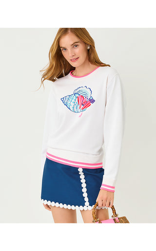 Ballad Long Sleeve Sweatshirt - Multi Society Crab Embroidery