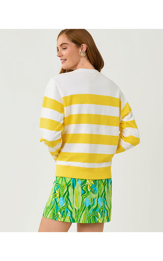 Ballad Long Sleeve Sweatshirt - Multi Sweet Corn Embroidery