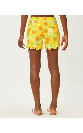 Buttercup Mid-Rise Short - Island Palm Zesty