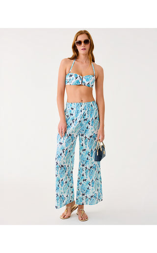 Enzo Pant Cover Up - Resort White Seashell Splendor