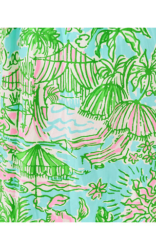 Girls Mini Hiedi Maxi Dress - Fresh Water Blue Sunbathers Bliss