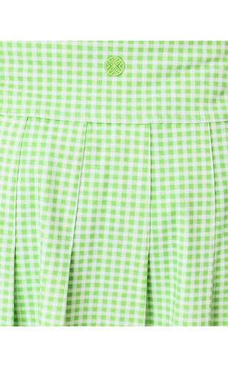 UP 50+ Luxletic Annora Skort - Pistachio Macaron Lil Check It Gingham