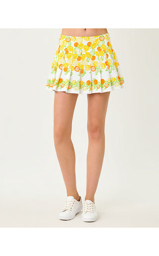 UPF 50+ Luxletic Annora Skort - Resort White Zesty Engineered