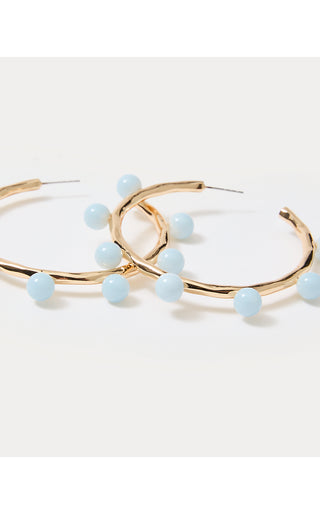 Wave N Sea Hoop Earrings - Bluette