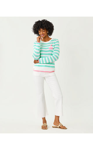 Kellyn Sweater - Mint Condition Nauti Stripe