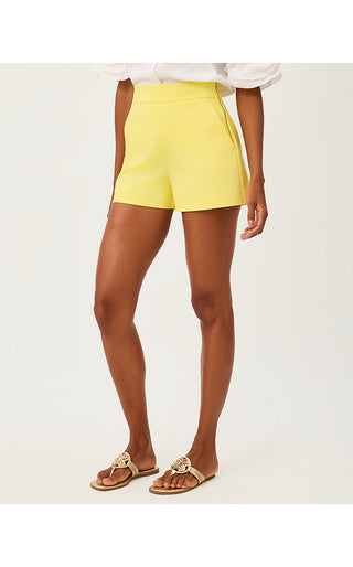 Sarissa Stretch Short - Finch Yellow