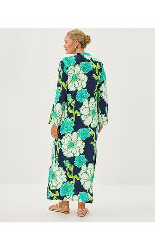 Irella Maxi Caftan Dress - Low Tide Navy Oversized Go Big