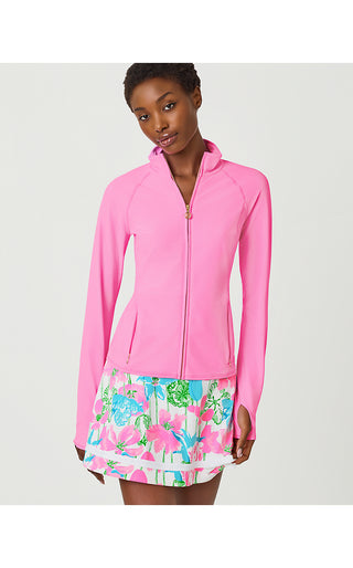 UPF 50+ Luxletic Breaker Jacket - Pink Worth