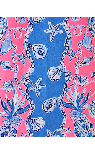 Edita Shift Dress - Rousseau Pink Barefoot Beachcombers Engineered Dress