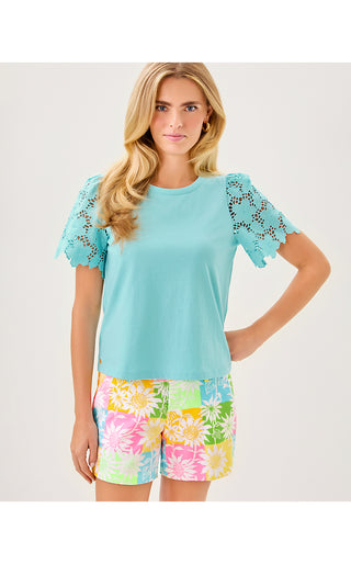 Callahan Stretch Short - Multi Via Sunny Sunflowers