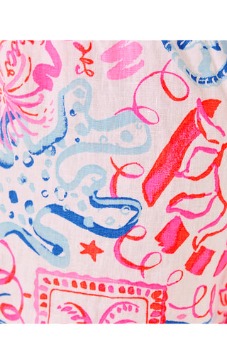 Croix Linen Short - Resort White Sun Sea Sand