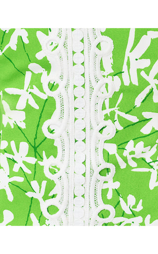 Shelli Stretch Top - Crocodile Green Liza