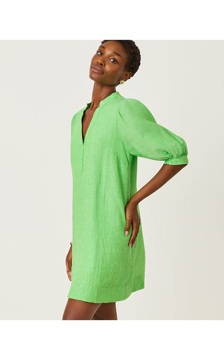 mialeigh linen dress Elbow Sleeve Womens Lilly Pulitzer Mialeigh Linen Dress Mialeigh Elbow Sleeve Linen Dress