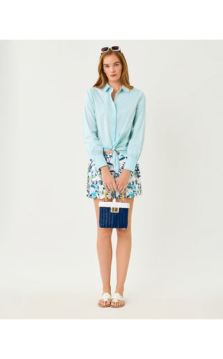 The Tie Lilly Shirt - Capri Blue Shadow Shirting Stripe