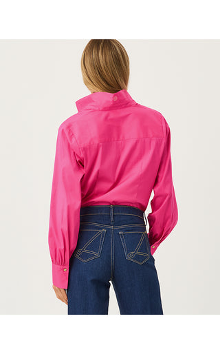 The Tie Lilly Shirt - Pink Aster