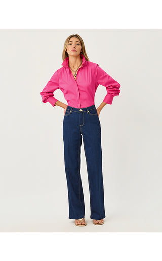 The Tie Lilly Shirt - Pink Aster