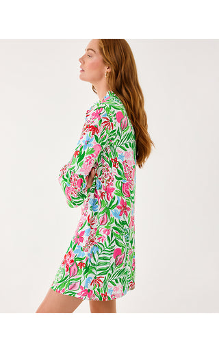 Hayes Dress - Multi Glowing Gardens
