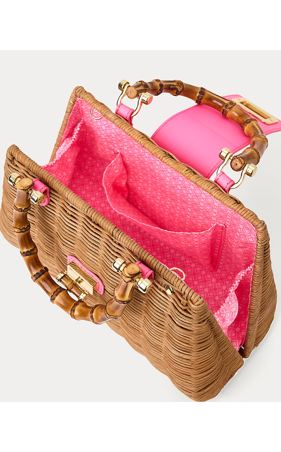 Leena Top Handle Bag - Cherry Blossom Pink X Honey – Ocean Palm