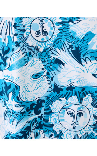 Valaine Pajama Top - Bellevue Blue Lilly Gulls