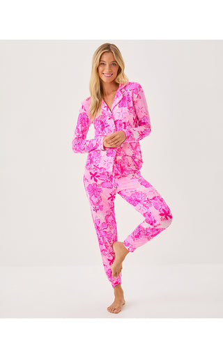 Jeffers Pajama Pant - Parigi Pink Supporting Squad