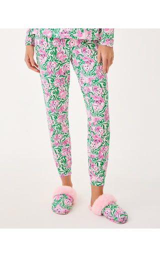 Jeffers Pajama Pant - Pink Quartz Panda N Bows