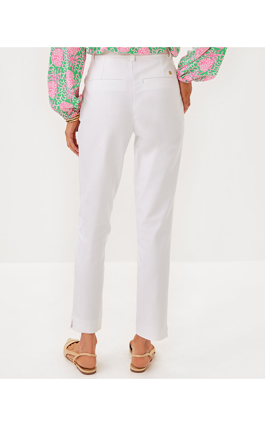 lily pulitzer white jeans Ana High Rise Pant - Resort White – Ocean Palm