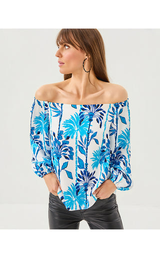 Elizabethany Off The Shoulder Top - Coconut Swayin In The Breeze