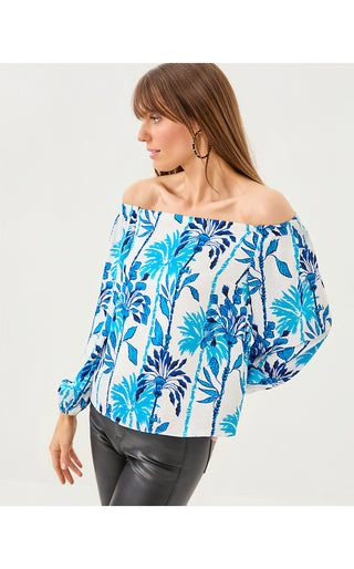 Elizabethany Off The Shoulder Top - Coconut Swayin In The Breeze