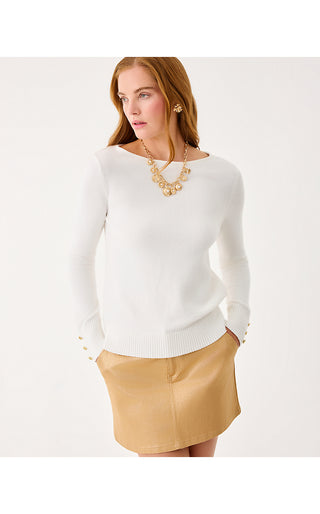 Colette Stretch Shimmer Mini Skirt - Gold Metallic