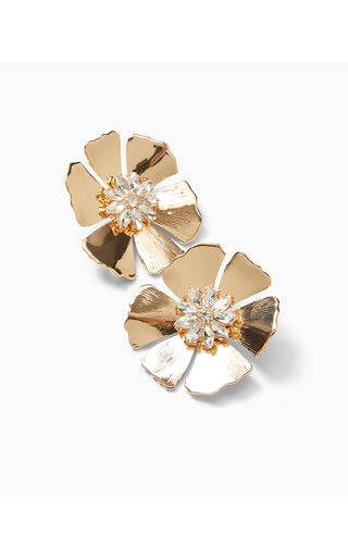 Lifes A Party Earrings - Gold Metallic