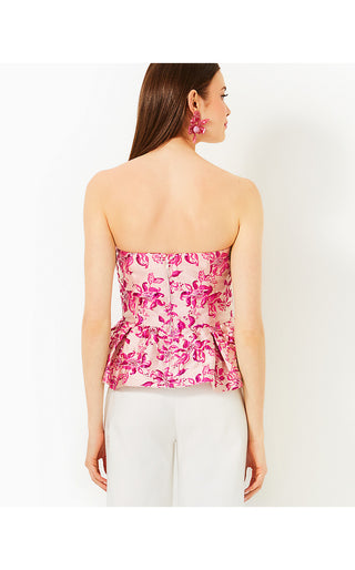 Kataleya Top - Passion Fruit Pink Just Passion Through Brocade