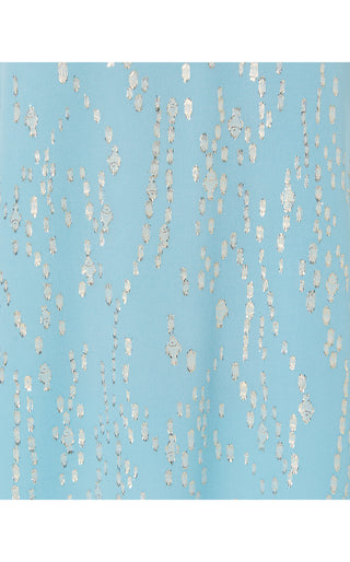 Noraleen Silk Top - Bonaire Blue Fish Clip Chiffon