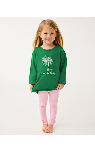 Girls Mini Ballad Sweatshirt - Multi Deck The Palms Embroidery