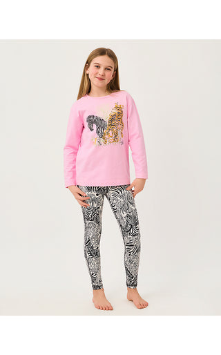 Girls Mini Ballad Sweatshirt - Multi Lillys Zoo Childrens Graphic