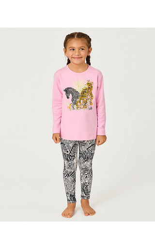 Girls Mini Ballad Sweatshirt - Multi Lillys Zoo Childrens Graphic