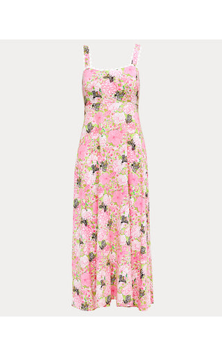 Dwyer Midi Dress - Pistachio Macaron Bees Knees