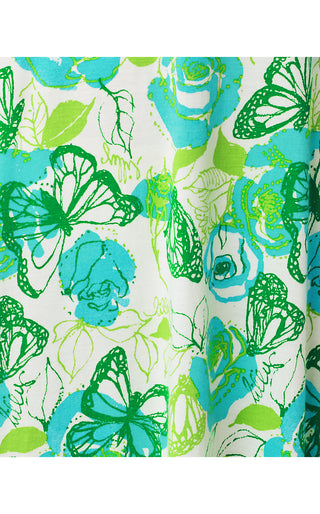 Dwyer Midi Dress - Resort White Monarch Rose