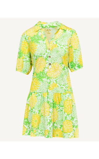Bingley Dress - Crocodile Green Mumbo Jumbo